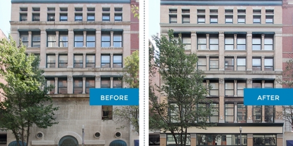 908 Penn Ave before and after renovation