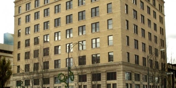 Historic Wachovia Building at 8 West 3rd St. was the third high-rise steel building built in North Carolina