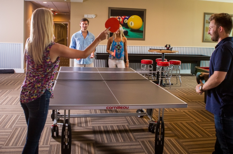 Ping-pong table at 612 Whaley 