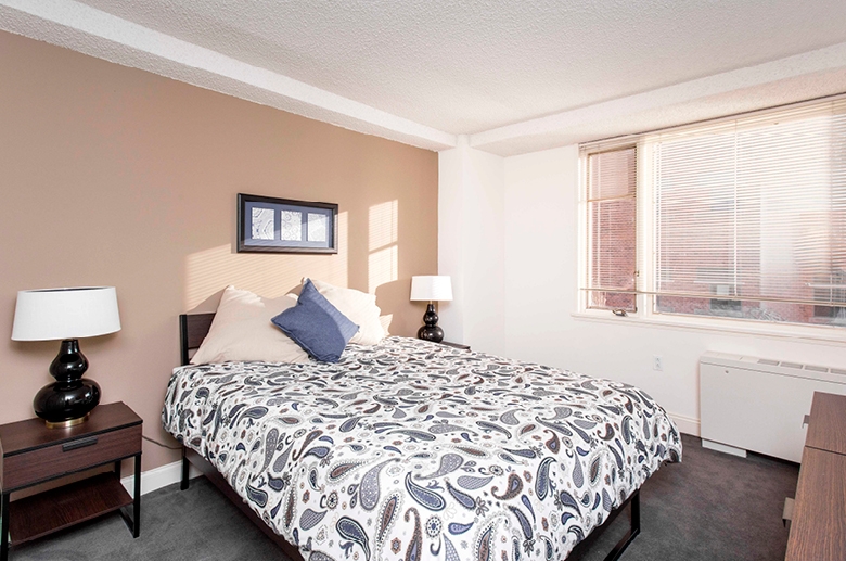 Furnished bedroom unit