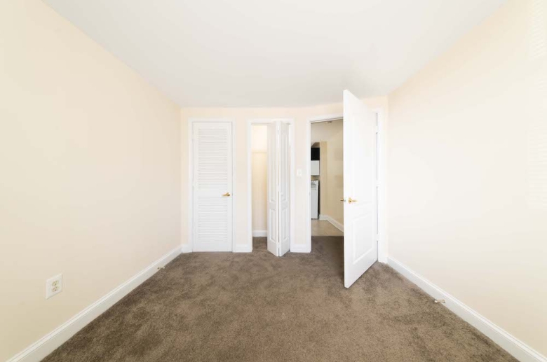 Carpeted bedroom