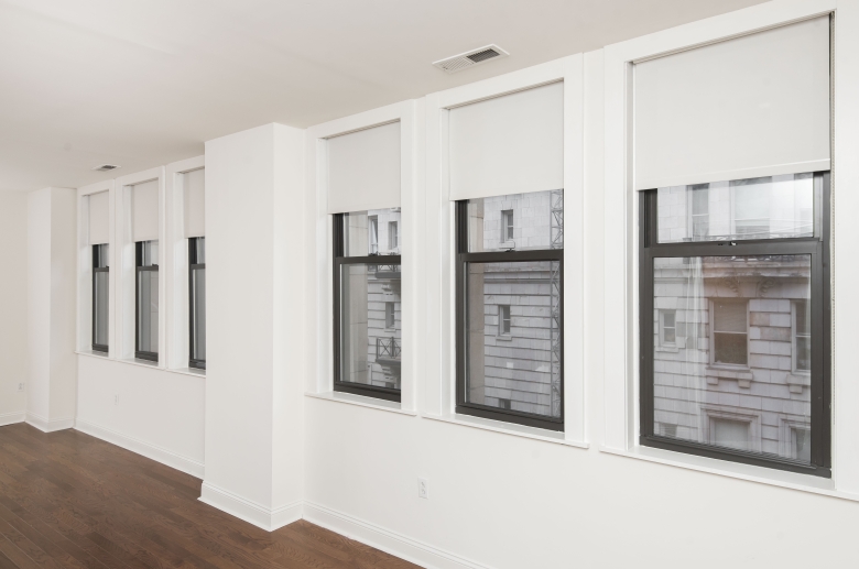 Expansive dining room windows