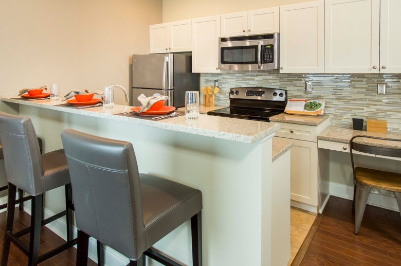 Open-concept kitchen