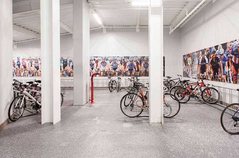 resident bicycle room at 2040 Market