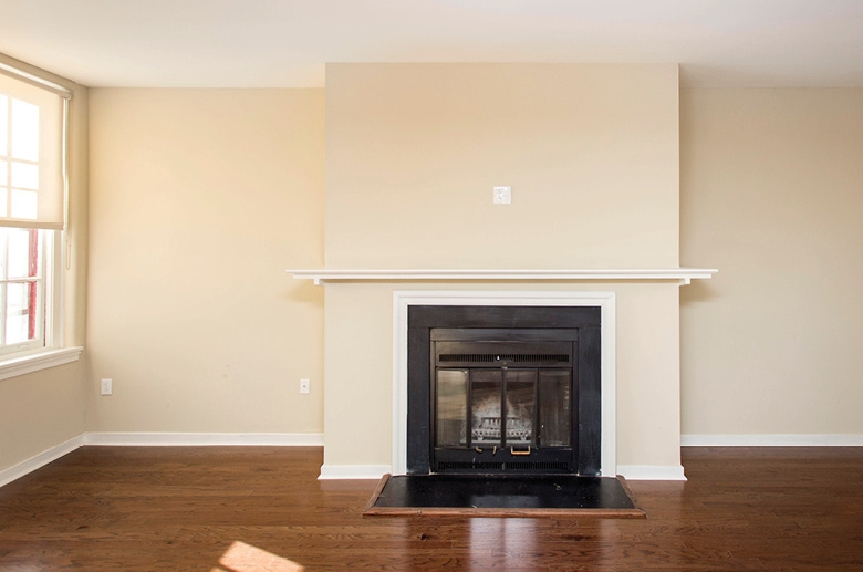 Historic fireplace and mantel details