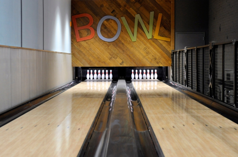 The Residences at The R. J. Reynolds Building indoor bowling