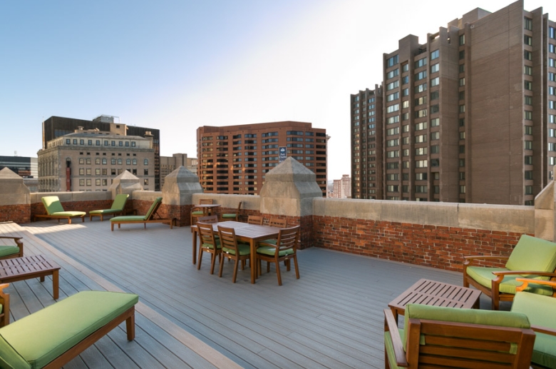 301 North Charles rooftop deck