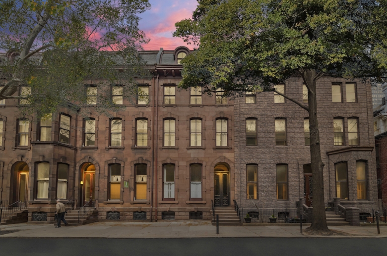 The historic mid-rise 2011 Spruce Street Apartments