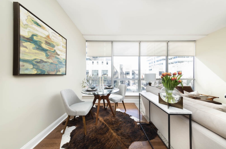 Living space with amazing city views