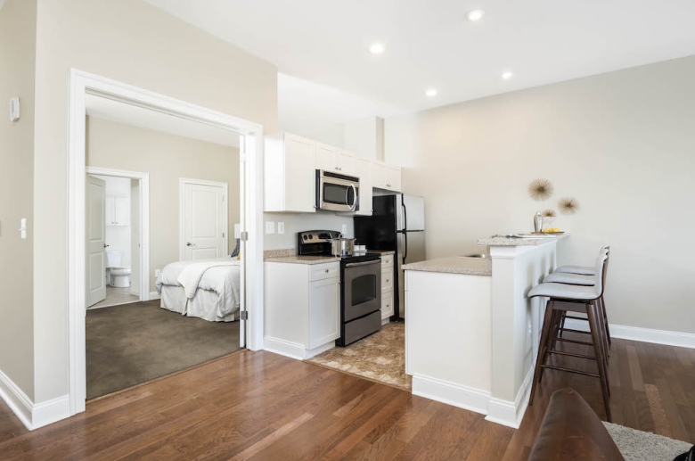 Open concept kitchen