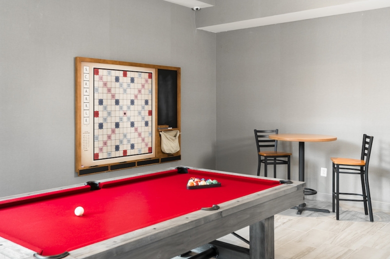 Resident lounge with table games