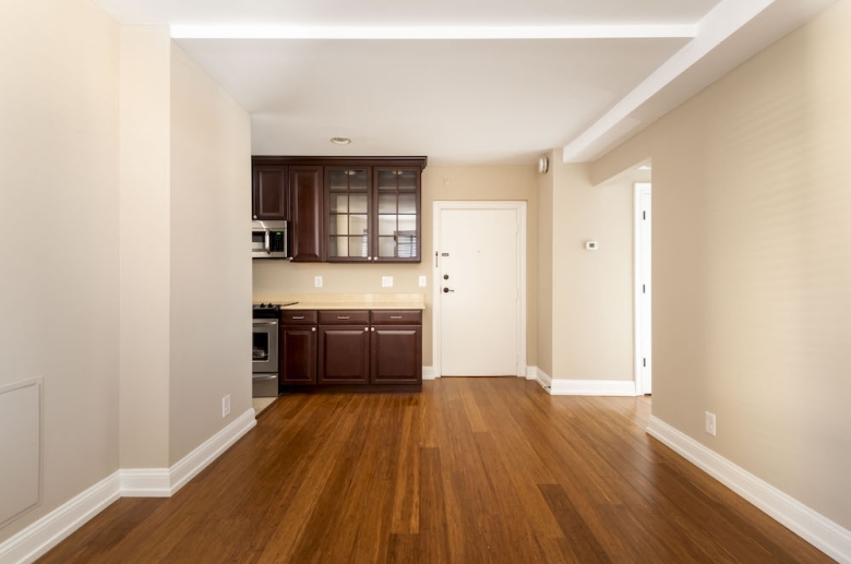 Combined kitchen and dining space