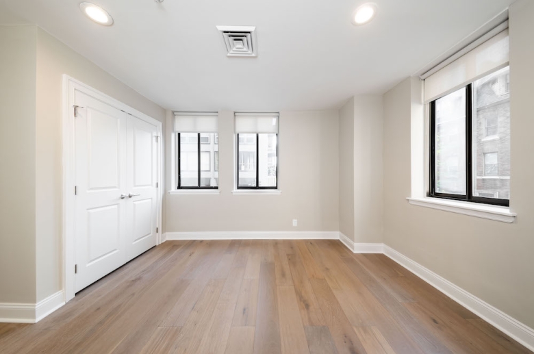 Living room with unique architectural touches