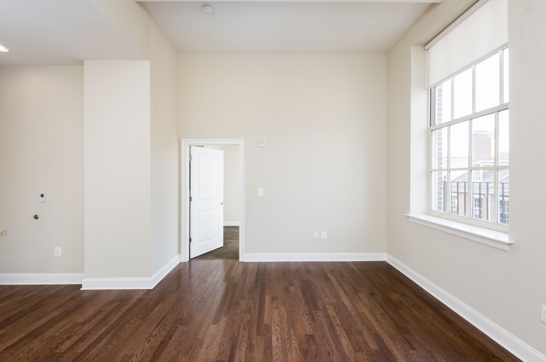 Gleaming hardwood flooring