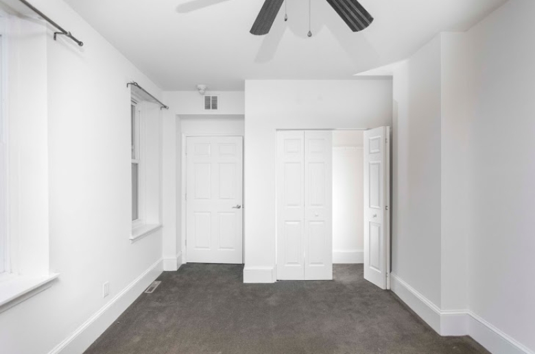 Carpeted bedroom