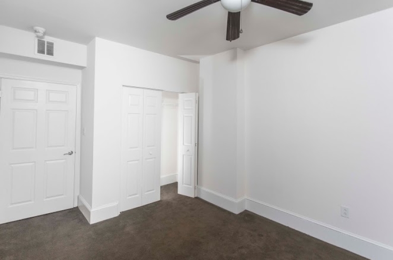 Generous closet space