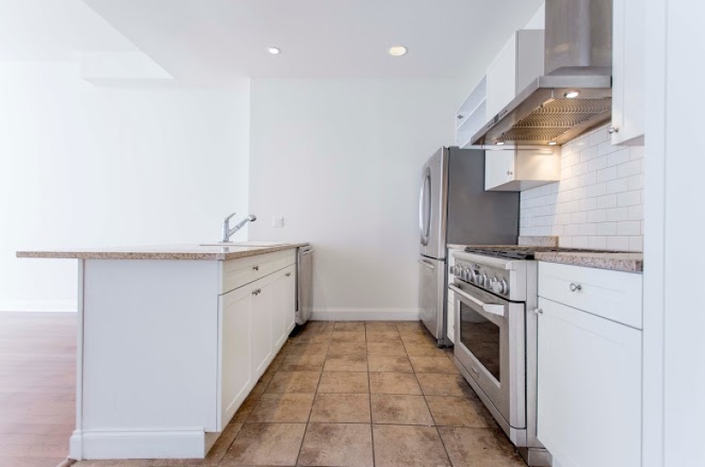 Breakfast bar with granite countertop