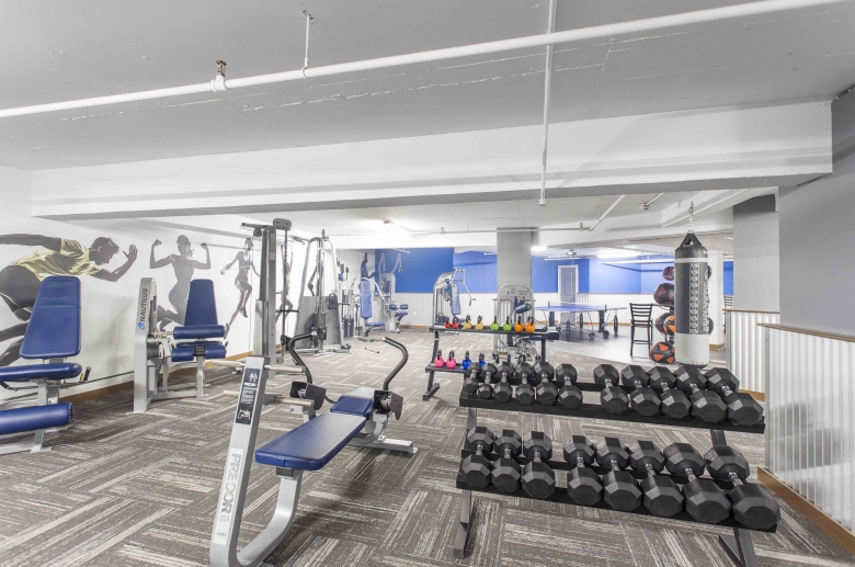 Parkway House on-site gym