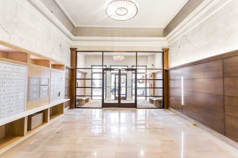 Resident lobby and mailboxes