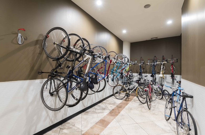 Bike room and storage