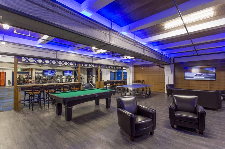 Lounge with billiards