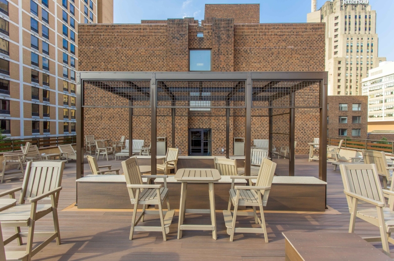 Rooftop deck