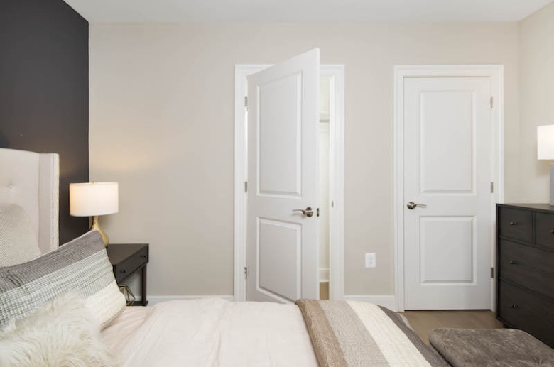 Bedroom hardwood flooring