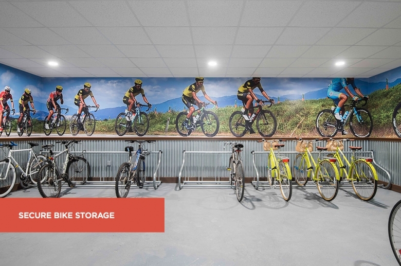 Bike room storage