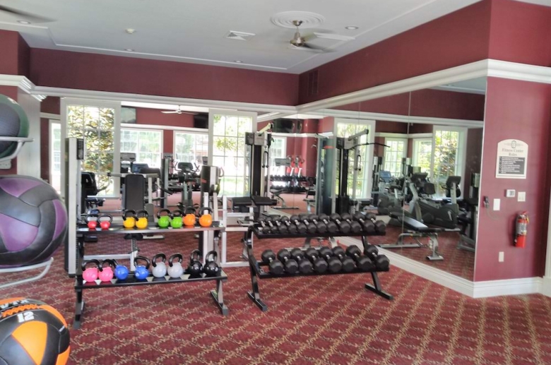 Equipped fitness center