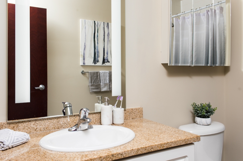 Updated modern bathroom