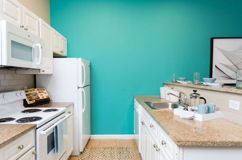 Open concept kitchen