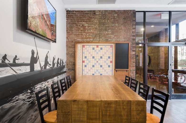 Resident lounge with table games