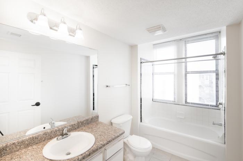 Modern updated bathroom