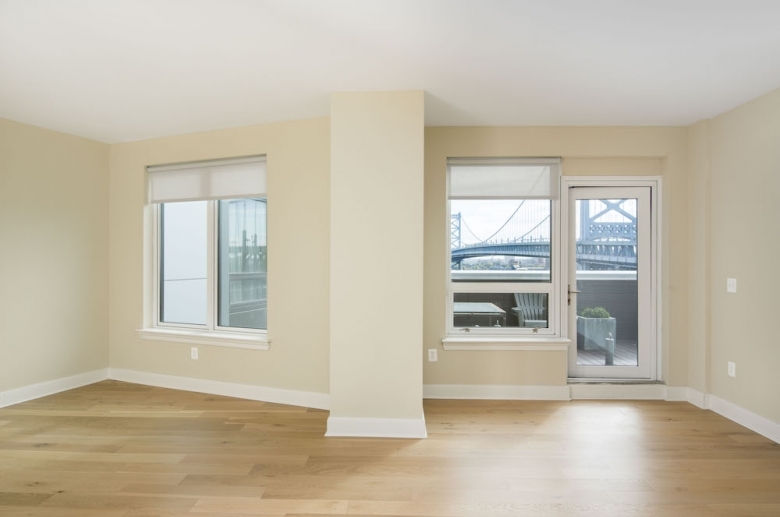 Private balcony and bi-level unit at One Water Street
