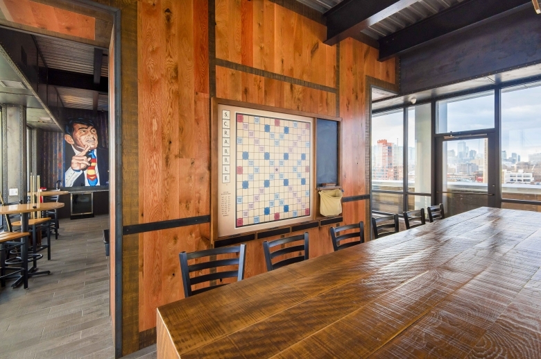 Scrabble room at the roof deck