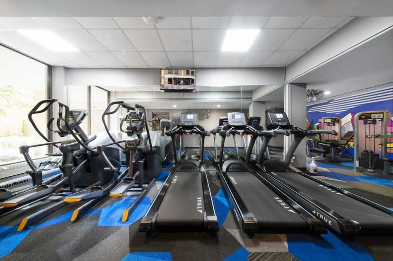 Orlowitz Residences fitness-center with cardio equipment