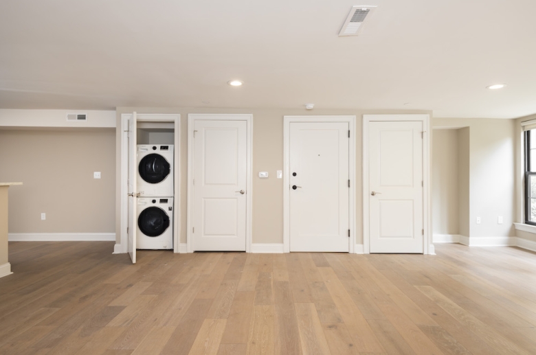 Open concept living areas with in-door washer & dryer