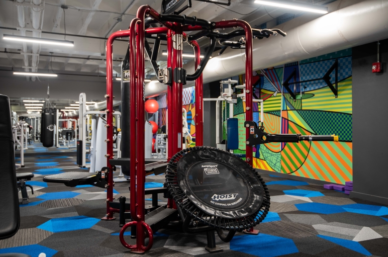 Rebounder and resistance training equipment at 3600 West Broad
