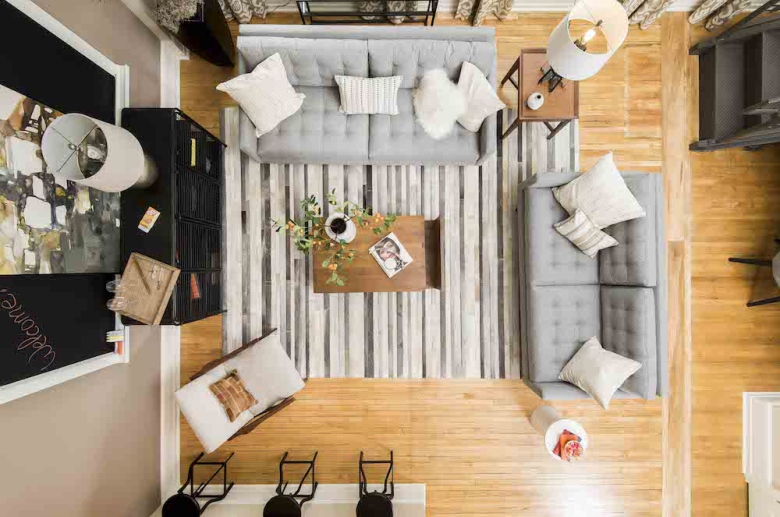 Inviting living and entertaining space