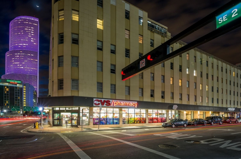 Night exterior of The Atrium 