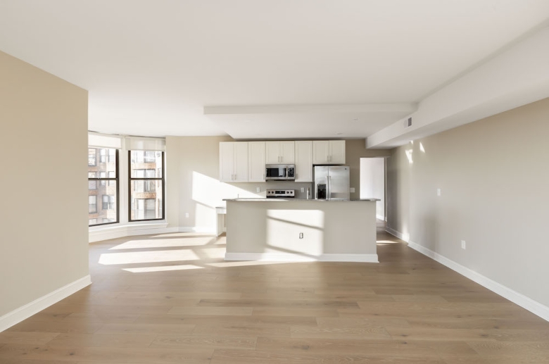 Combined kitchen and dining space