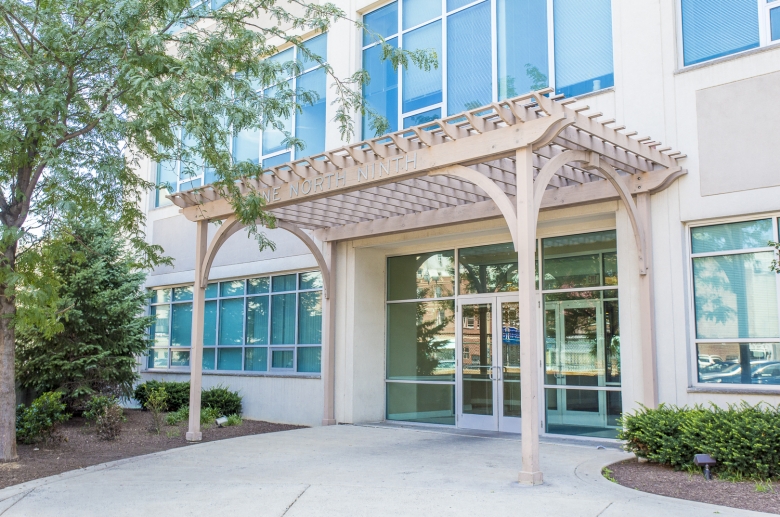 The Warehouse Apartments entrance