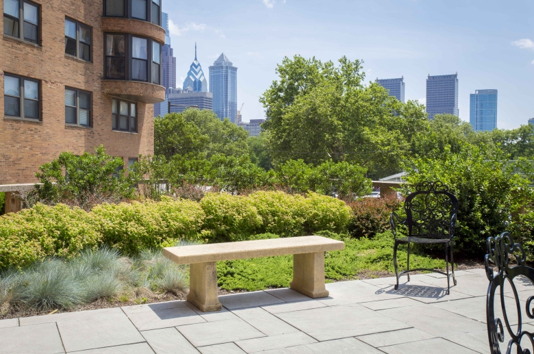 Parkway House courtyard