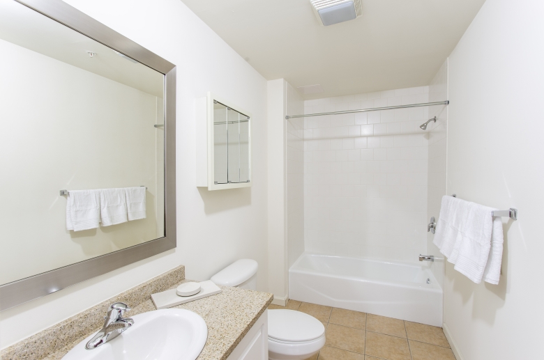 Modern updated bathroom
