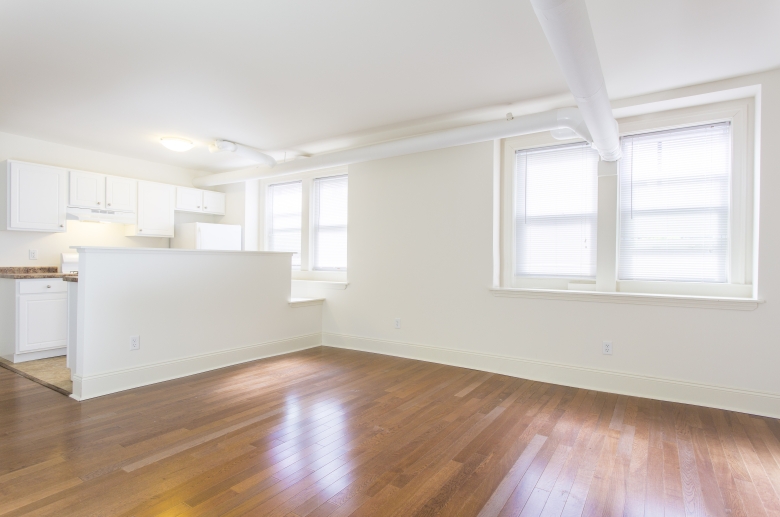 Combined kitchen and dining space