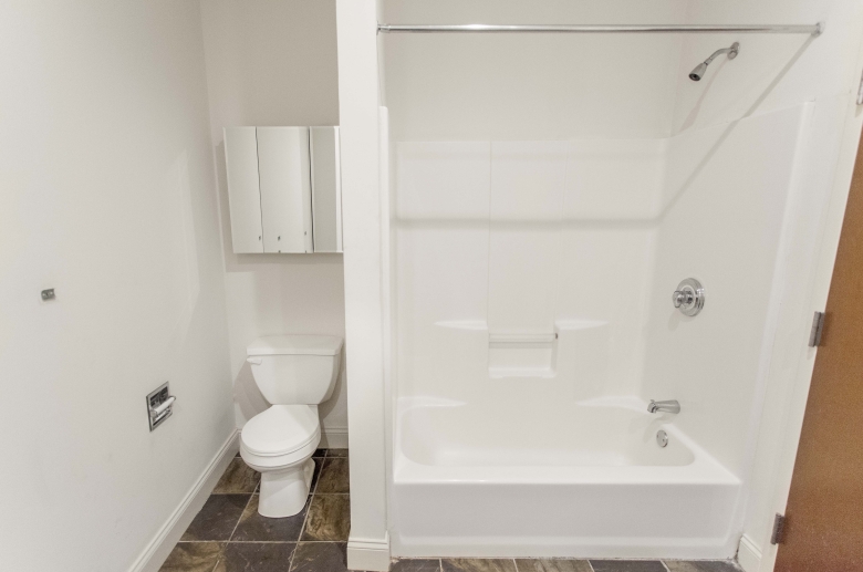 1222 Arch Street model unit modern bathroom