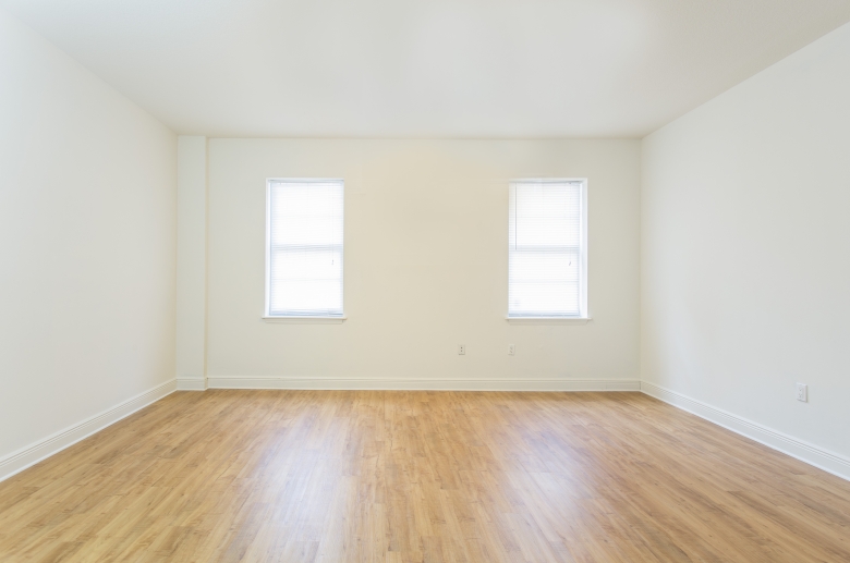 Bedroom hardwood flooring