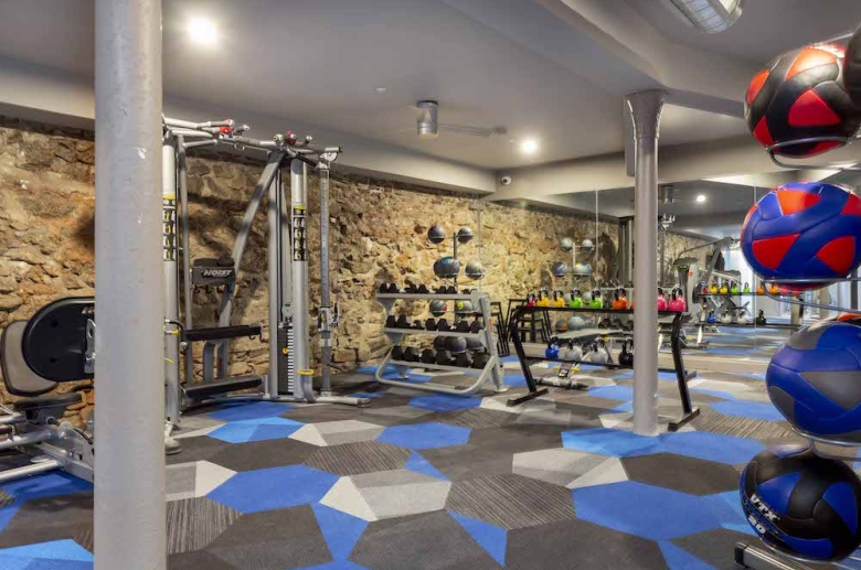 State-of-the-art fitness center at Waterfront Apartments