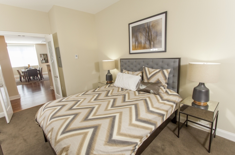 Bedroom with French doors