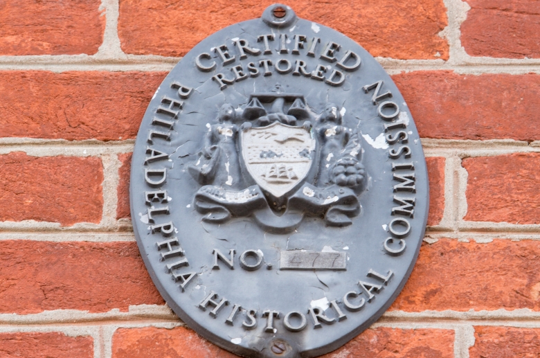 734 S. Front historical placard